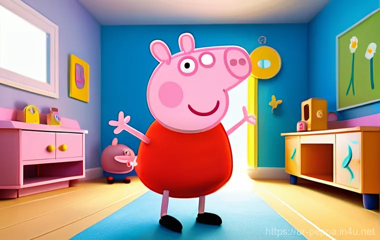 페파피그 장난감 인기 제품 - Image Prompt 1: Peppa's Cozy Family House Adventures**
